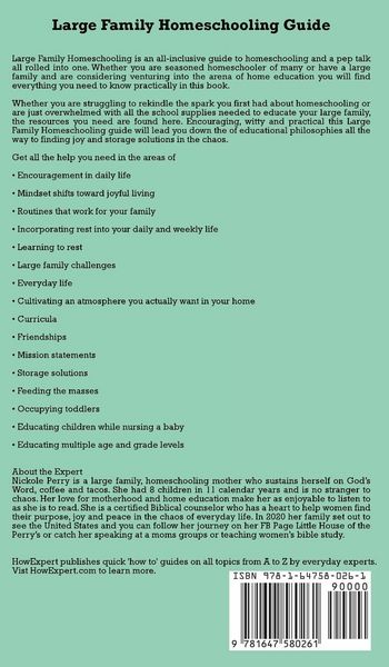 Produktbild: Large Family Homeschooling Guide