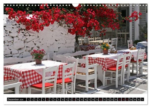Produktbild: Inselh&uuml;pfen Kykladen Santorini - Naxos - Paros - Mykonos (Wandkalender 2026 DIN A3 quer), CALVENDO Monatskalender