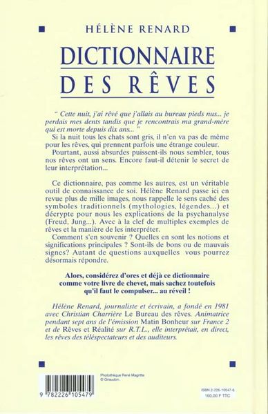 Produktbild: Fre-Dictionnaire des Reves