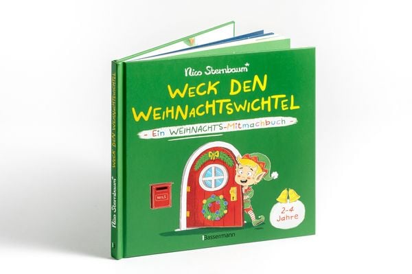 Produktbild: Weck den Weihnachtswichtel. Ein Weihnachts-Mitmachbuch. Zum Sch&uuml;tteln, Schaukeln, Pusten und mehr. Von 2 bis 4 Jahren