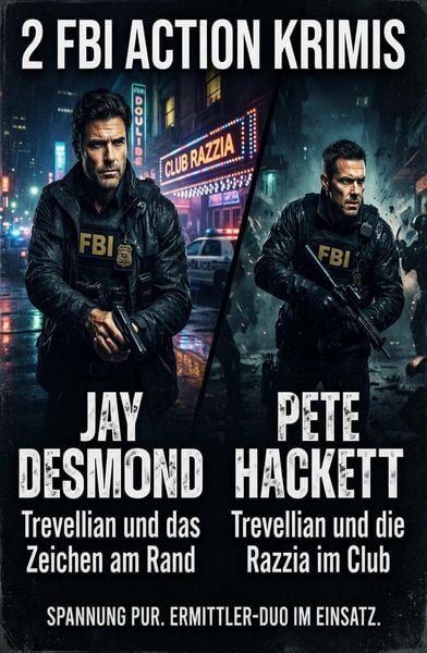 Produktbild: 2 FBI Action Krimis: Trevellian und das Zeichen am Rand / Trevellian und die Razzia im Club
