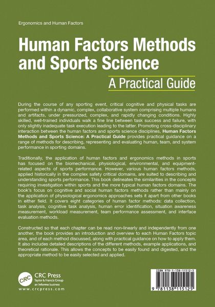 Produktbild: Human Factors Methods and Sports Science