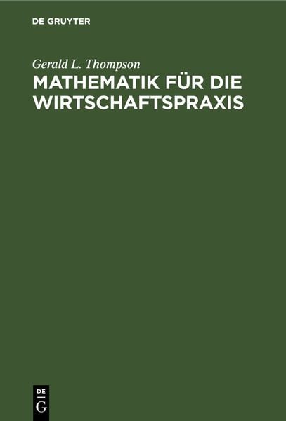 Produktbild: Mathematik f&uuml;r die Wirtschaftspraxis