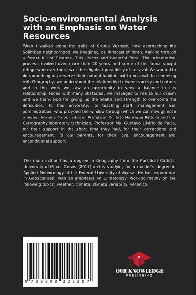 Produktbild: Socio-environmental Analysis with an Emphasis on Water Resources