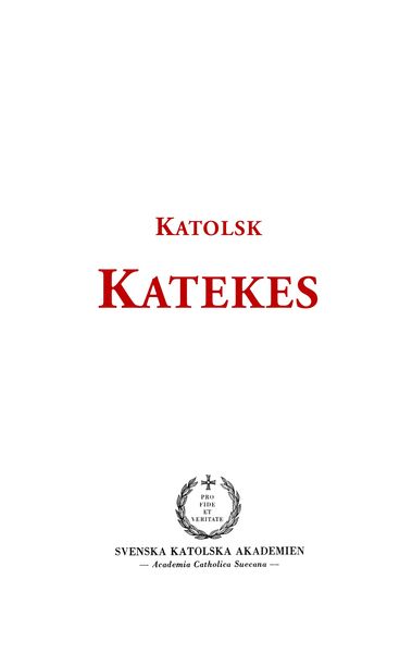 Produktbild: Katolsk katekes