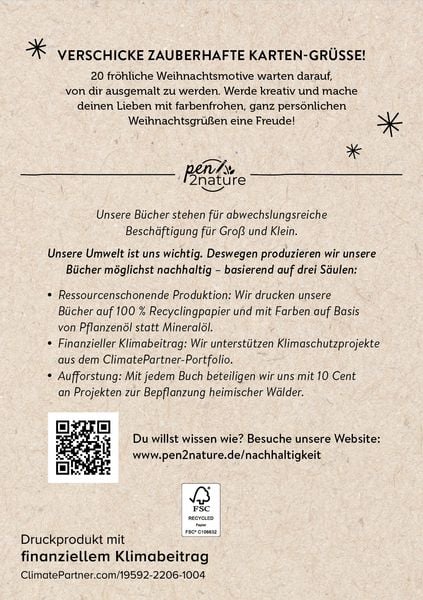 Produktbild: Merry Christmas! 20 Ausmal-Postkarten
