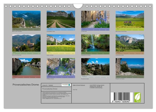 Produktbild: Provenzalisches Drome (Wandkalender 2026 DIN A4 quer), CALVENDO Monatskalender