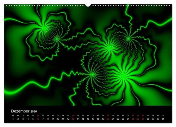 Produktbild: Neonfarben (Wandkalender 2026 DIN A2 quer), CALVENDO Monatskalender