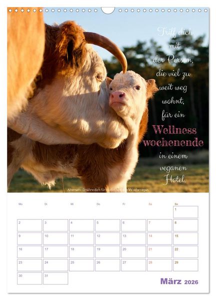 Produktbild: Tierische Challenges: F&uuml;r mehr Bewusstsein und mehr Tierschutz (Wandkalender 2026 DIN A3 hoch), CALVENDO Monatskalender