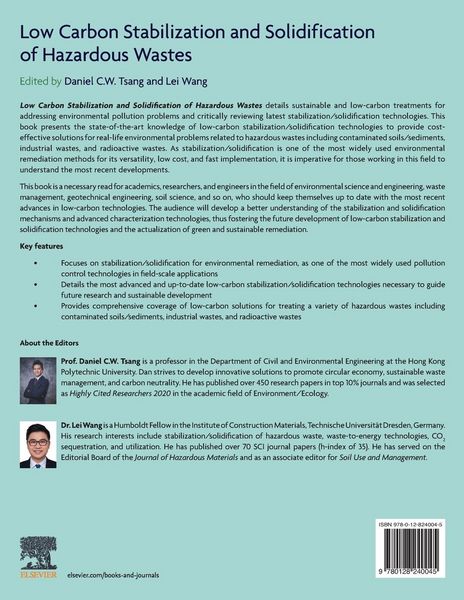 Produktbild: Low Carbon Stabilization and Solidification of Hazardous Wastes