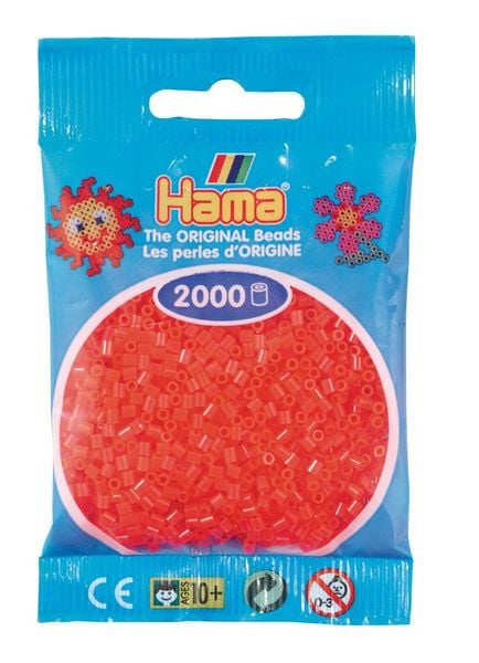 Produktbild: Mini-Perl. 2000St. Neon-rot