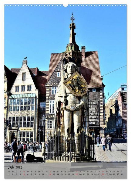 Produktbild: Freie Hansestadt BREMEN (hochwertiger Premium Wandkalender 2026 DIN A2 hoch), Kunstdruck in Hochglanz