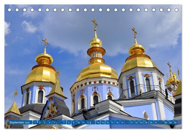 Produktbild: Kiew - Hauptstadt der Ukraine (Tischkalender 2026 DIN A5 quer), CALVENDO Monatskalender