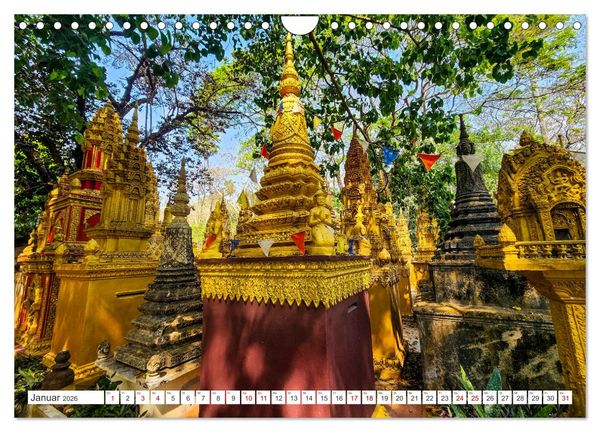 Produktbild: Siem Reap Stadt der Tempel Kambodscha (Wandkalender 2026 DIN A4 quer), CALVENDO Monatskalender