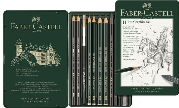 Produktbild: Faber-Castell Set Pitt Graphite kleines Set 11er Metalletui