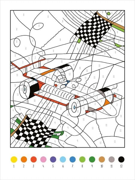Produktbild: Mein dickes Malen-nach-Zahlen-Buch &ndash; Fahrzeuge