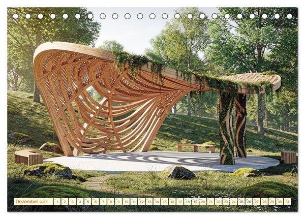 Produktbild: Architektur gegen Hitze - Licht. Schatten. Strukturen. Wasser (Tischkalender 2027 DIN A5 quer), CALVENDO Monatskalender