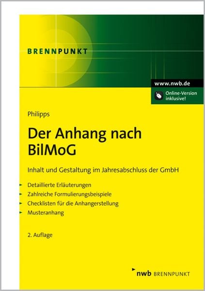 Produktbild: Der Anhang nach BilMoG
