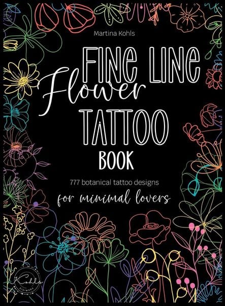 Produktbild: Fine Line Flower Tattoo Book