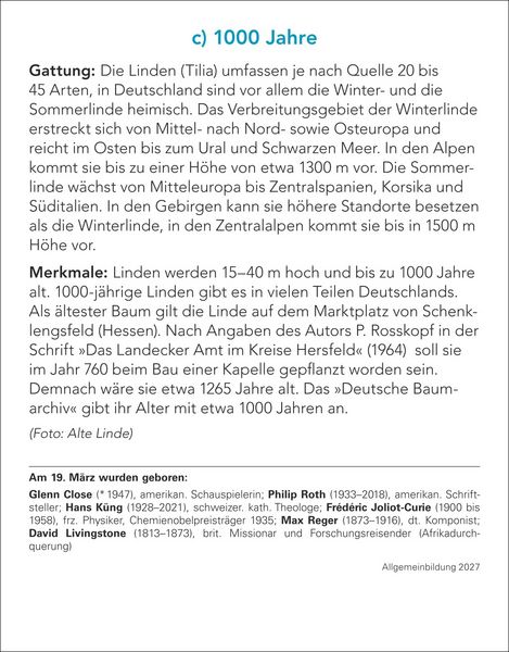 Produktbild: Allgemeinbildung Tagesabrei&szlig;kalender 2027 - Das t&auml;gliche Wissens-Quiz