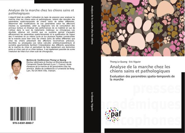 Produktbild: Analyse de la marche chez les chiens sains et pathologiques