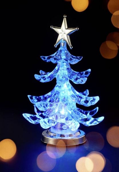 Sygonix SY-4722058 Weihnachtsbaum RGB Durchsichtig, Silber