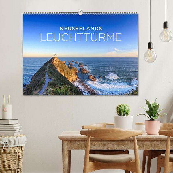 Produktbild: Neuseelands Leuchtt&uuml;rme (Wandkalender 2026 DIN A2 quer), CALVENDO Monatskalender