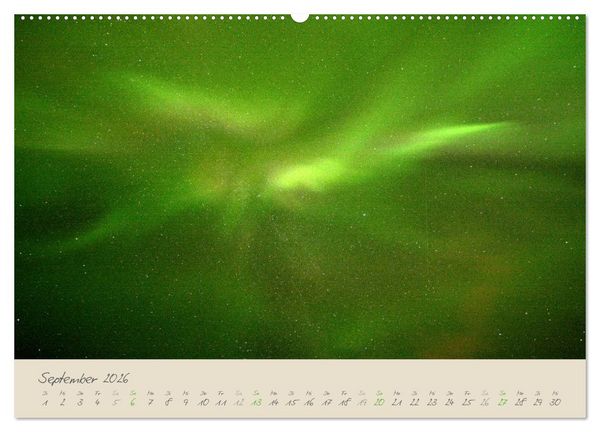 Produktbild: Zauber des Nordlichts - Aurora borealis (Wandkalender 2026 DIN A2 quer), CALVENDO Monatskalender