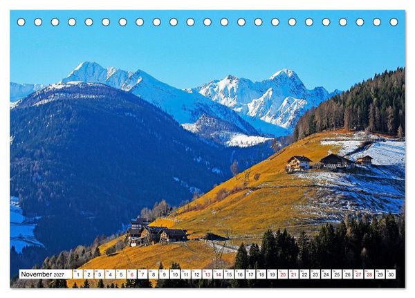 Produktbild: S&uuml;dtirol, das Ultental Traumhafte Landschaften (Tischkalender 2027 DIN A5 quer), CALVENDO Monatskalender
