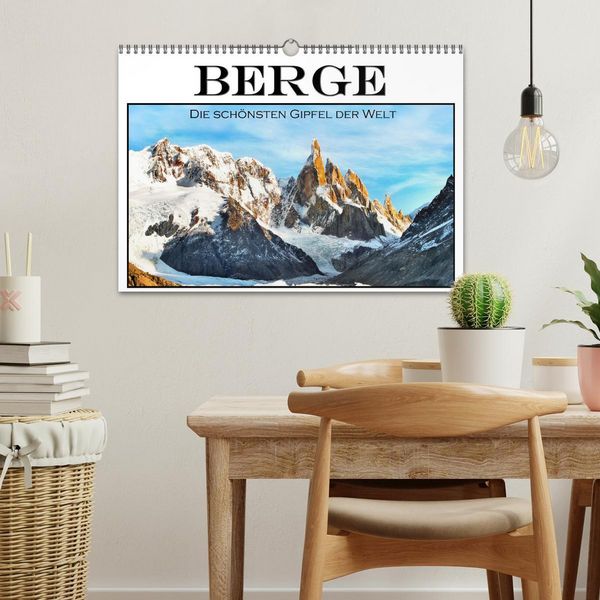 Produktbild: Berge - Die sch&ouml;nsten Gipfel der Welt (Wandkalender 2026 DIN A3 quer), CALVENDO Monatskalender