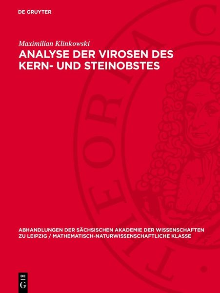 Produktbild: Analyse der Virosen des Kern- und Steinobstes