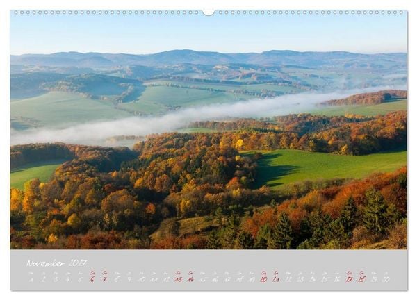 Produktbild: Th&uuml;ringer Wald Das Gr&uuml;ne Herz Deutschlands (hochwertiger Premium Wandkalender 2027 DIN A2 quer), Kunstdruck in Hochglanz
