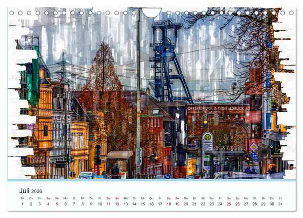 Produktbild: Ruhrpott Art (Wandkalender 2026 DIN A4 quer), CALVENDO Monatskalender