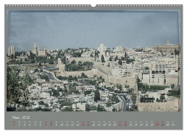 Produktbild: Unterwegs in Jerusalem (Wandkalender 2026 DIN A2 quer), CALVENDO Monatskalender