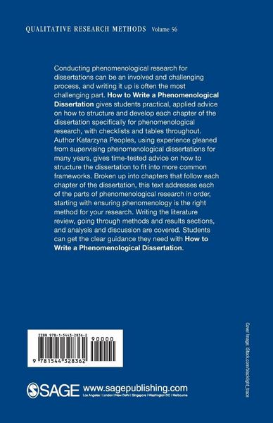 Produktbild: How to Write a Phenomenological Dissertation