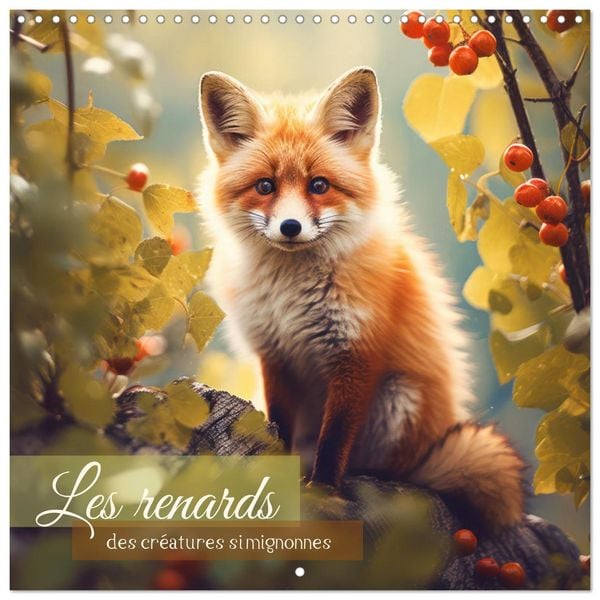 Produktbild: Les renards, des cr&eacute;atures si mignonnes (Calendrier mural carr&eacute; 2026 30x30 cm) Calendrier double avec une page pour vos prises de notes