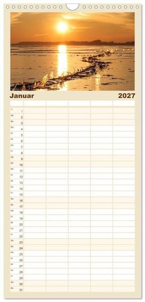 Produktbild: Familienplaner 2027 - Magische Stimmungen in Mecklenburg-Vorpommern mit 5 Spalten (Wandkalender, 21 x 45 cm) CALVENDO