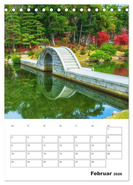Produktbild: Herbst im japanischen Garten (Tischkalender 2026 DIN A5 hoch), CALVENDO Monatskalender