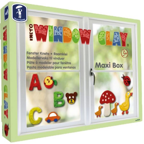 Produktbild: Window Clay Maxi - 10 bunte Stangen a 45 g mit Zubeh&ouml;r