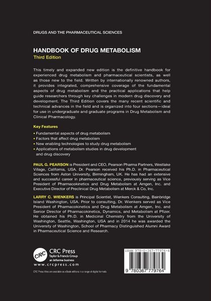 Produktbild: Handbook of Drug Metabolism, Third Edition