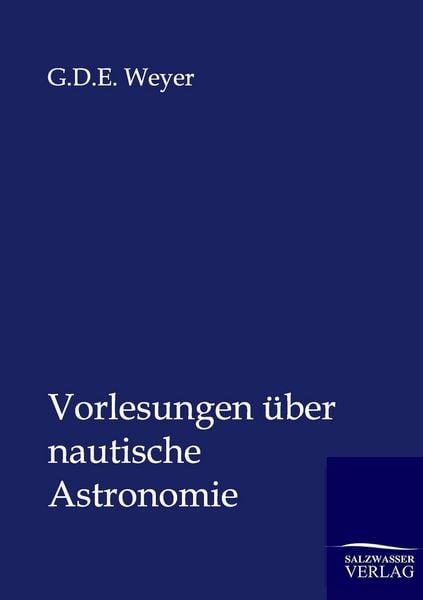 Produktbild: Vorlesungen &uuml;ber nautische Astronomie
