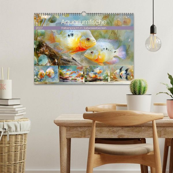 Produktbild: Aquariumfische. Farbenpracht im S&uuml;&szlig;wasserbecken (Wandkalender 2027 DIN A3 quer), CALVENDO Monatskalender