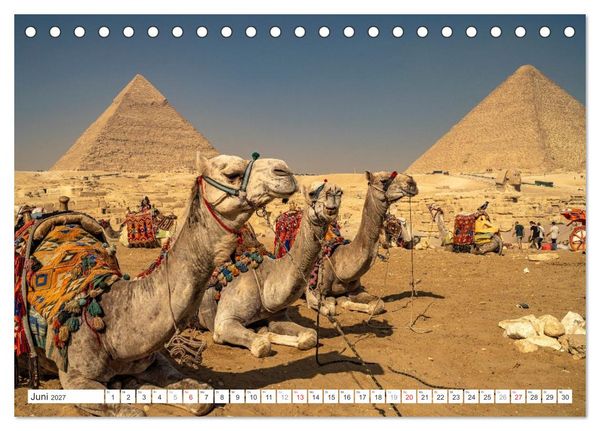 Produktbild: &Auml;gypten - Kairo + Gizeh (Tischkalender 2027 DIN A5 quer), CALVENDO Monatskalender