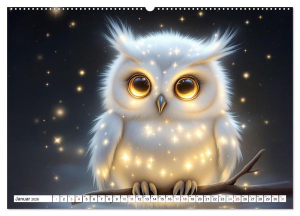 Produktbild: Leuchtende Tierbabys (hochwertiger Premium Wandkalender 2026 DIN A2 quer), Kunstdruck in Hochglanz