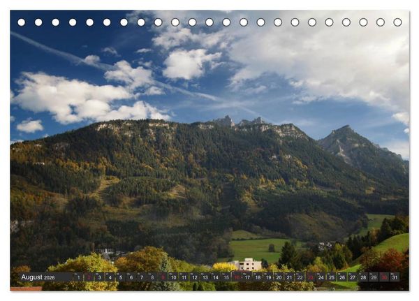 Produktbild: Vorarlberg in &Ouml;sterreich (Tischkalender 2026 DIN A5 quer), CALVENDO Monatskalender