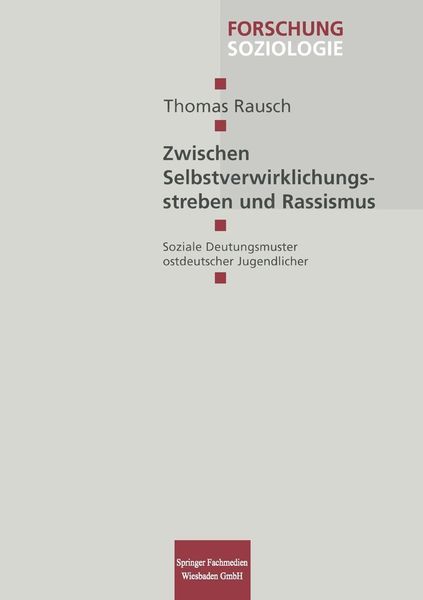 Produktbild: Zwischen Selbstverwirklichungsstreben und Rassismus