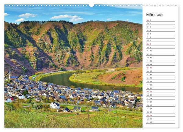 Produktbild: Bildsch&ouml;n - Die Mosel (hochwertiger Premium Wandkalender 2026 DIN A2 quer), Kunstdruck in Hochglanz