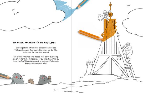Produktbild: Das Cuxhaven Malbuch