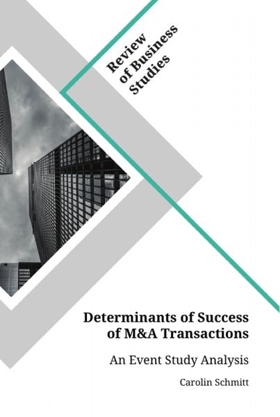 Produktbild: Determinants of Success of M&A Transactions
