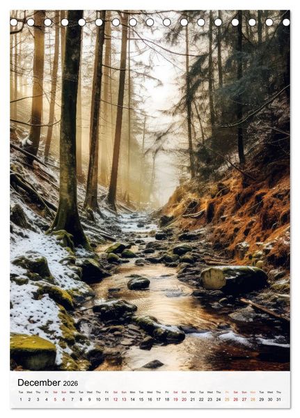 Produktbild: Dreamscapes of the Forest (Desk Calendar 2026 DIN A5 portrait), CALVENDO 12 Month DeskCalendar